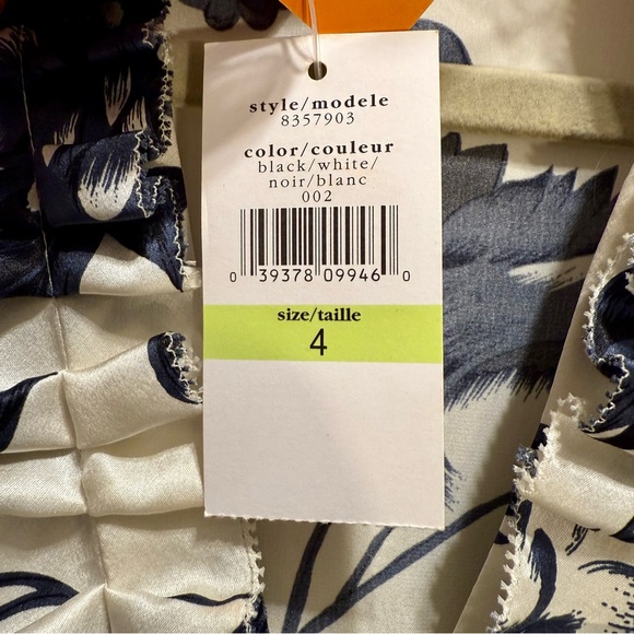 Cynthia Steffe 100% Silk Floral Midi Dress NWT - Picture 3 of 16